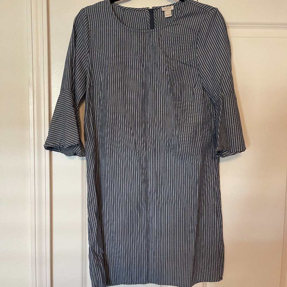 JCREW SHIFT DRESS WITH BELL SLEEVES